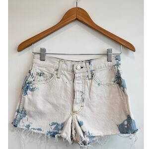 AMO Loverboy Acid Wash Cut Off Denim Shorts Women’s Size 23